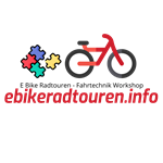 Logo für e bikeradtouren.info E-Bike Mountainbike Radwandertouren Fahrtechnik Workshop